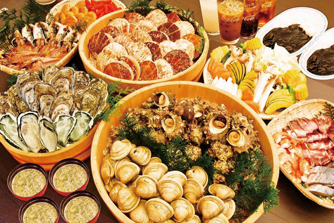 【10/3-12/20の土日祝限定】蒲郡オレンジパーク 浜焼き食べ放題プランとみかん狩り食べ放題