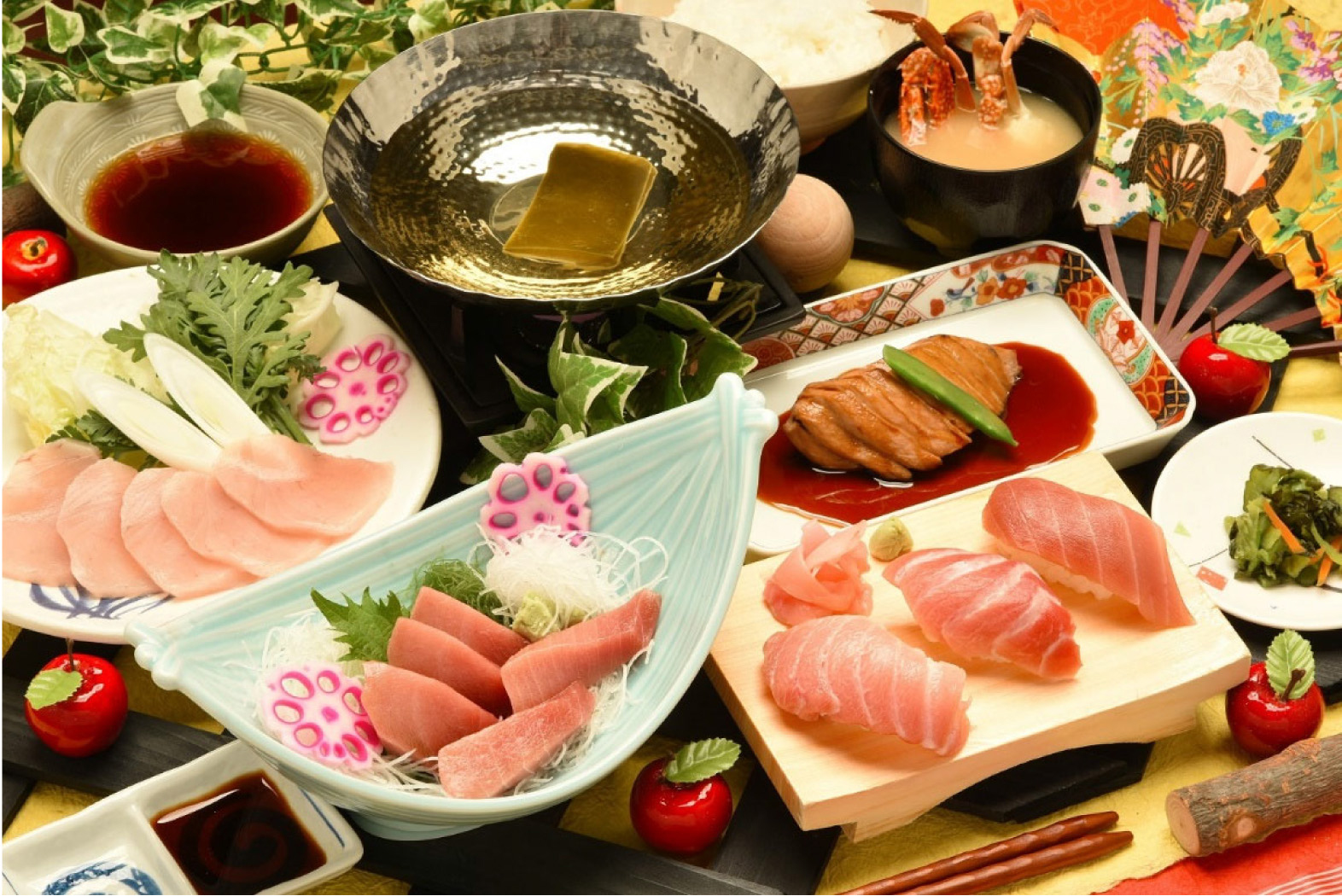 【4/20〜6/2】贅沢三昧！マグロ食べ比べ！新茶摘み体験と掛川花鳥園